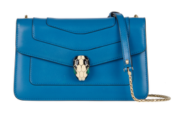 Serpenti Forever, Leather, Blue, 2589566Y, DB/RC, 2*